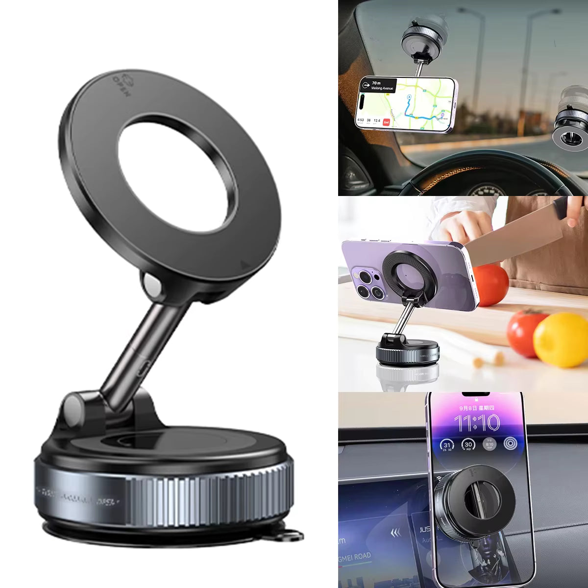 Magnetic Phone Holder – Strong Grip, 360° Rotation & Sleek Design