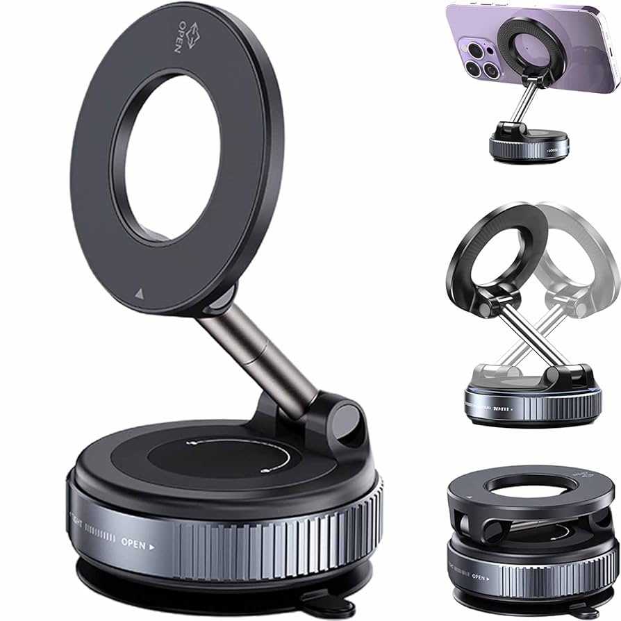 Magnetic Phone Holder – Strong Grip, 360° Rotation & Sleek Design