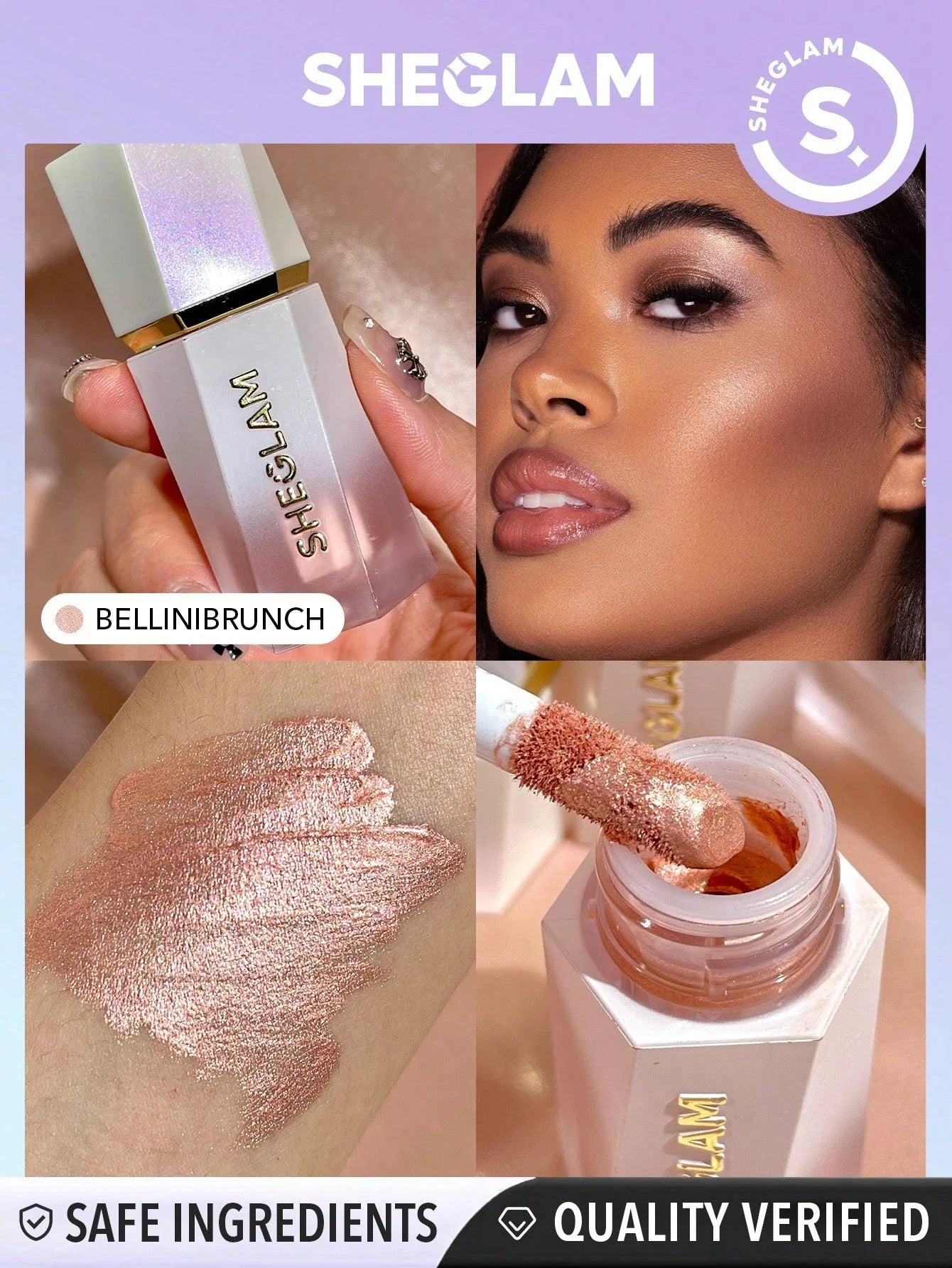 ✨ Sheglam Highlighter Trio – Tea Cake, Vanilla Frost & Bellini Brunch ✨