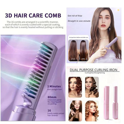 ✨ Rechargeable Mini Hair Straightener ✨