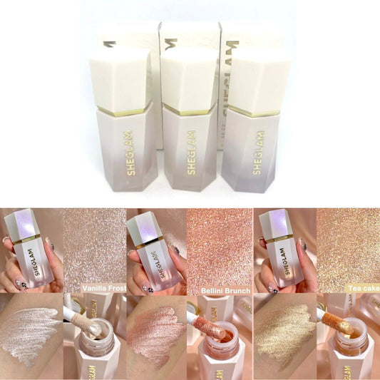 ✨ Sheglam Highlighter Trio – Tea Cake, Vanilla Frost & Bellini Brunch ✨